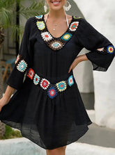 Vestido de praia em poliéster, estilo e conforto para o verão, ideal para praia e piscina